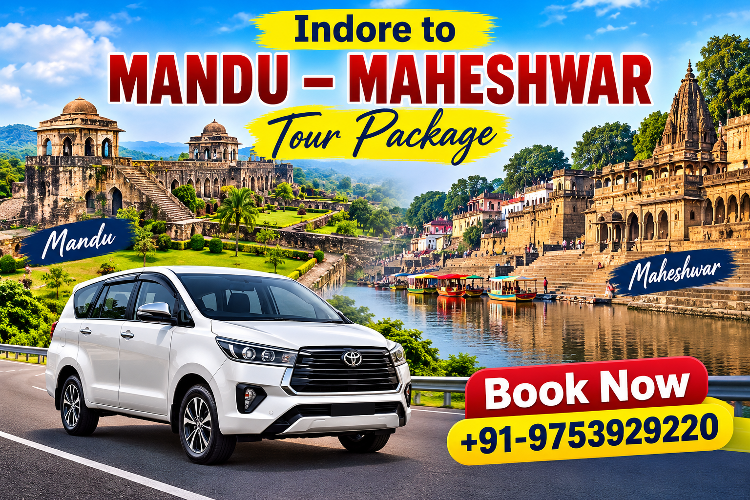 Indore to Mandu–Maheshwar Tour Package